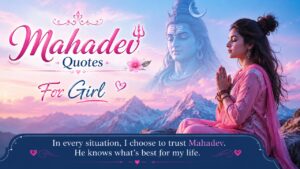 Mahadev Quotes in English for Girl