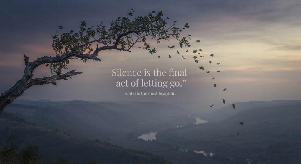 silence-the-end-quote-about-letting-go